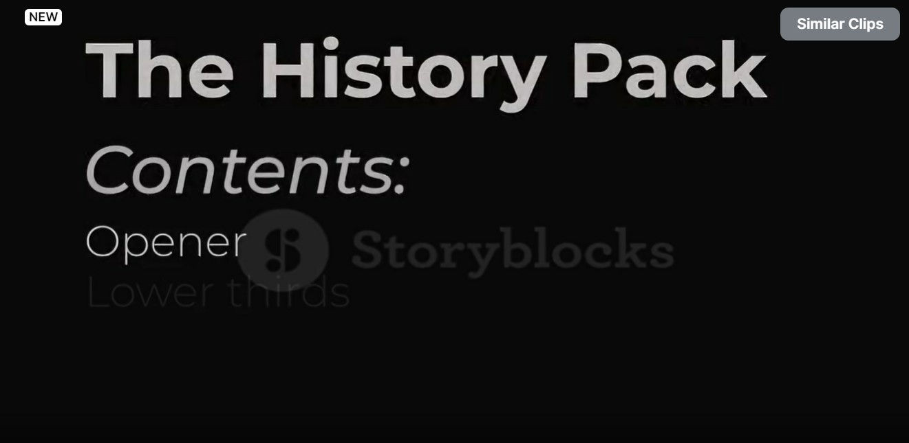 History Pack For After Effects – Download at GFXHive