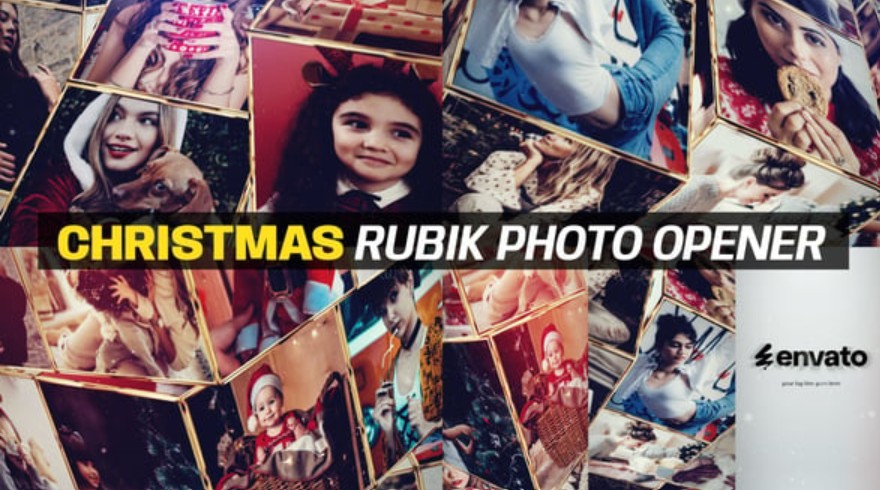 Videohive 55748270 Christmas Rubik Photo Opener