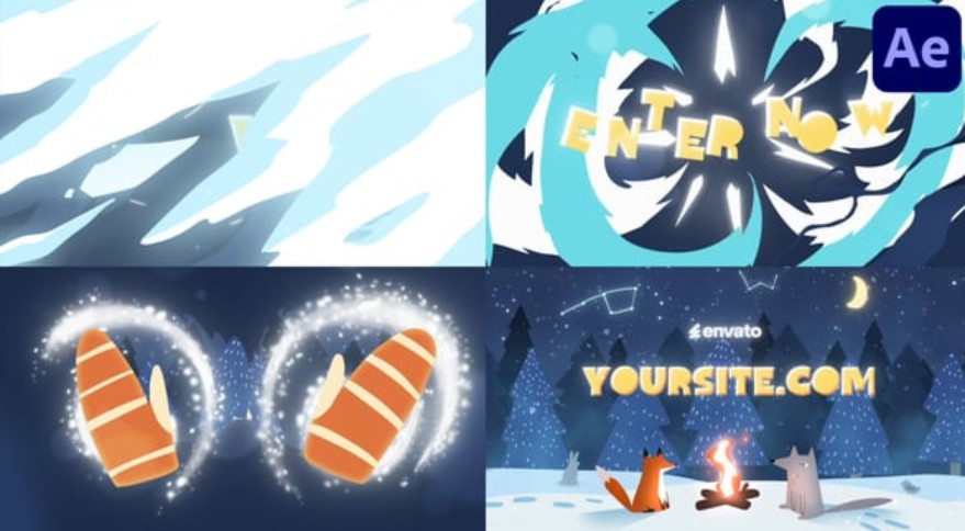 Videohive 55782622 Christmas Winter Forest Logo