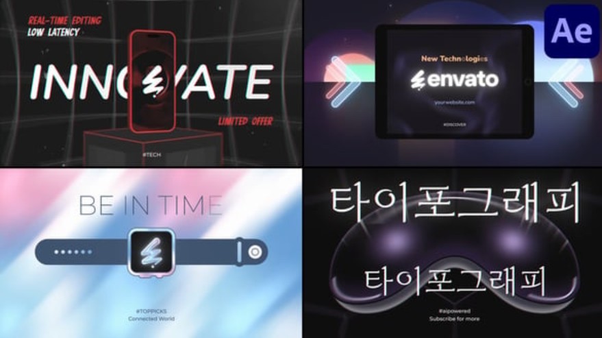 Devices Typography for After Effects By Videohive 55782574 Download