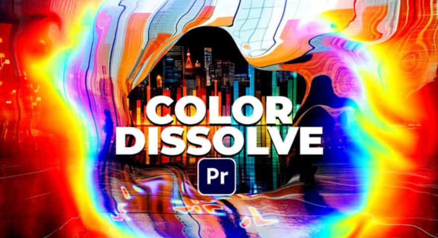 Color Dissolve 55763715  VHS Glitch Slideshow Opener