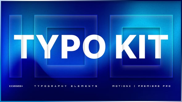 Typo Kit 55763542: Download for Animated Typography from GFXHive