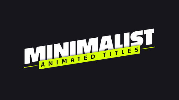 Videohive 55832800 Animated Titles