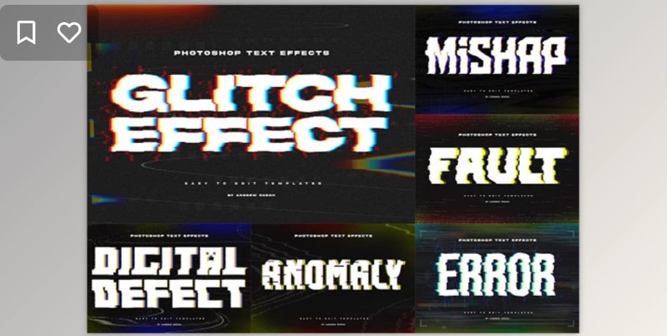 Glitch Text or Logo Effects Download: 91939102 for Dynamic Designs