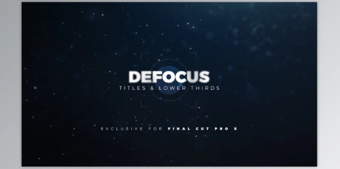 LenoFX – Defocus Titles & Lower Thirds for Final Cut Pro