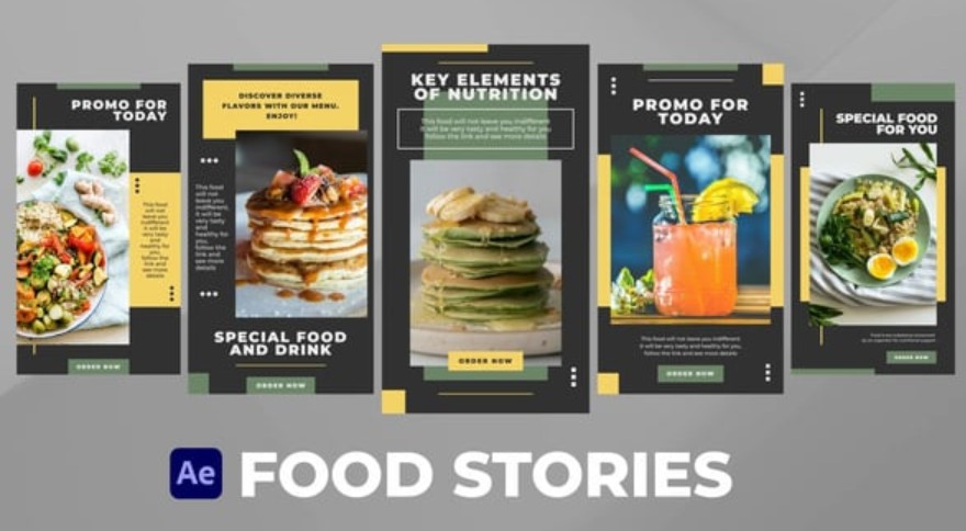 Videohive 55833814 Food Stories for After Effects