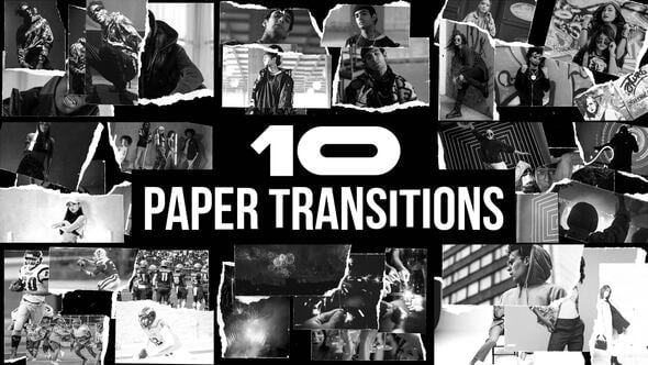 Videohive 55822772 Paper Style Freeze Frame Transition