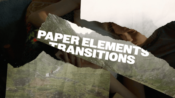 Videohive 55772456 Paper Elements Transitions