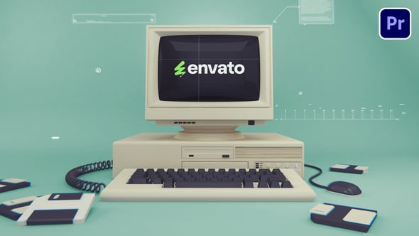 Videohive 55810008 Old Computer Logo