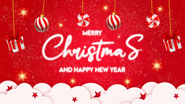 Videohive 55831411 Merry Christmas | Happy New Year Opener