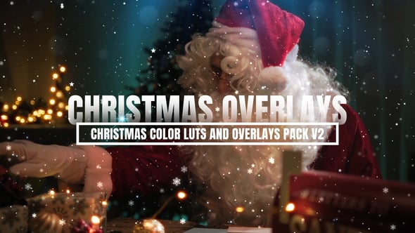 Videohive 55760918 Christmas Color LUTs and Overlays Pack V2 MOGRT