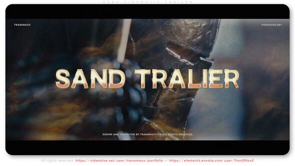 Videohive 55932714 Sand Cinematic Trailer Template at GFXHive