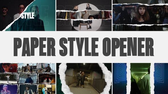 Videohive 55862175 Paper Style Opener