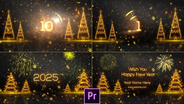 Videohive New Year Countdown 2025 Premiere Pro Template