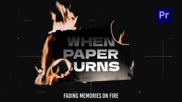 Videohive 55972711 Paper Burn Stories Slides