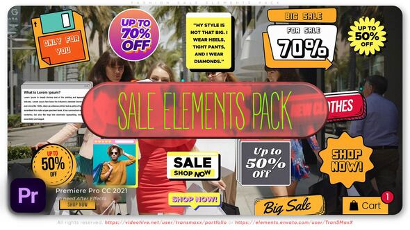 Videohive 56014530 Fashion Sale Elements Pack