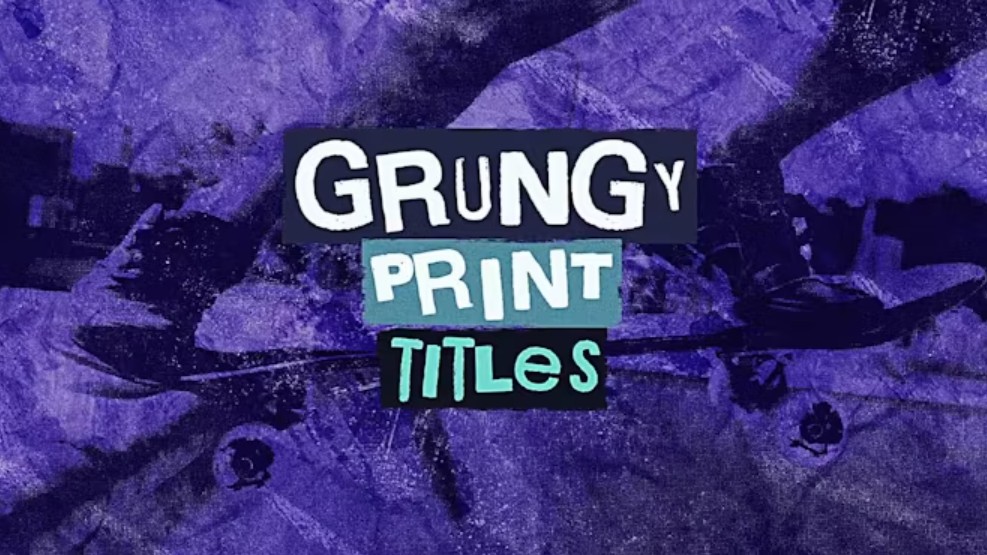 Grungy Print Titles