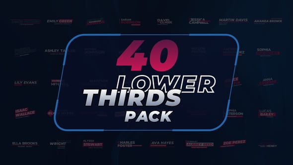 Videohive 55912865 Lower Thirds Pack