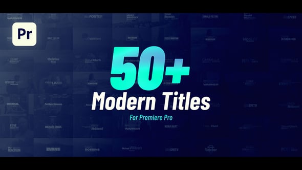 Download ‘Videohive 56083287 Modern Titles Pack for Premiere Pro