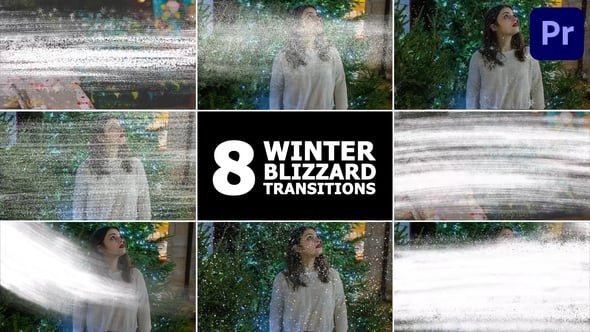 Videohive 56022247 Winter Blizzard Transitions For Premiere Pro MOGRT