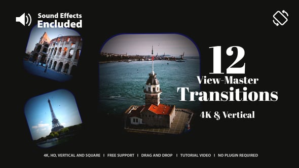 Videohive 56114490 View-Master Transitions for After Effects