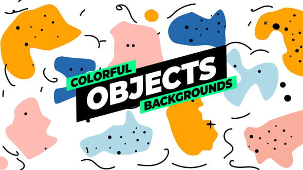 Videohive 56261959 Colorful Objects Backgrounds