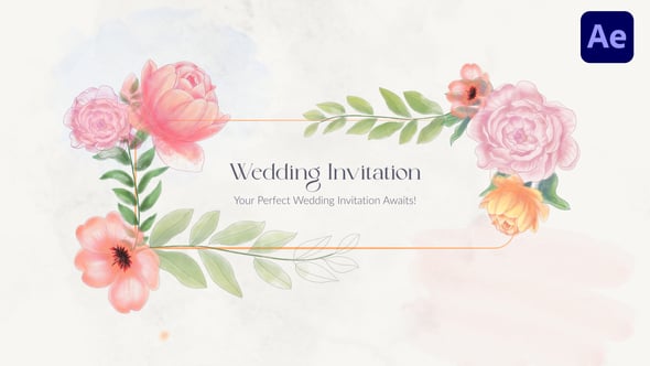 Videohive 56305524 Wedding Invitation – Elegant After Effects Template