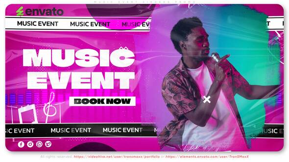 Videohive 56318104 Music Event Singers Promo Template | GFXHive