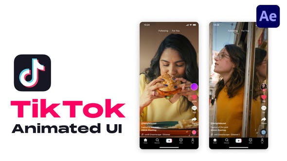 Videohive 49000422 TikTok Animated UI