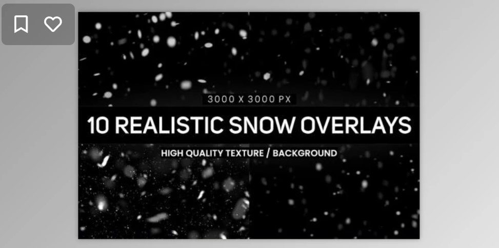 10 Realistic Snow Overlays - F2E6RAK: Enhance Your Designs