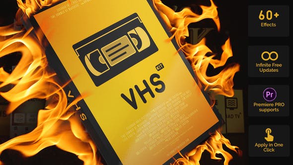 Videohive 25595527 VHS Kit | Big Pack of VHS Presets for After Effects