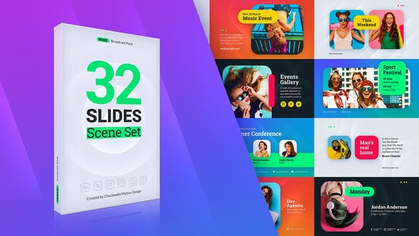 Videohive 47252018: Enhance Your Videos with Wave Slides Scene Set