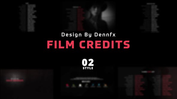 Videohive 49975285 Film Credits