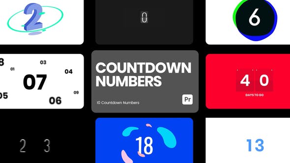 Videohive 45821994 Countdown Numbers for Premiere Pro