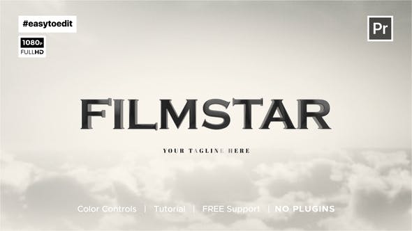 Videohive 44786040 Old Movie Logo Opener for Premiere Pro