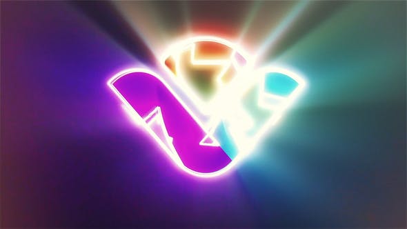 Videohive 44637076 Neon Glitch Logo Animation for Premiere Pro