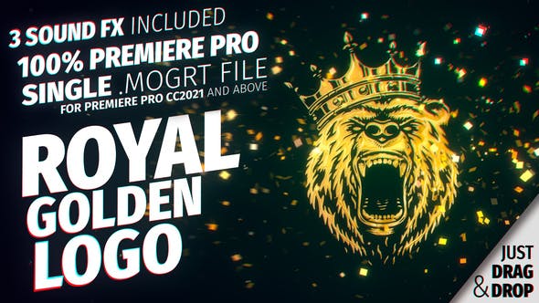 Videohive 37899878 Golden Luxury Logo Mogrt for Premiere Pro