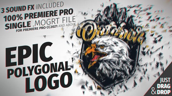 Videohive 37648198 Polygonal Logo Reveal Mogrt for Premiere Pr