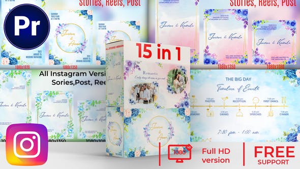 Videohive 46222784 All Weddings Slideshow and Invitations MOGRT