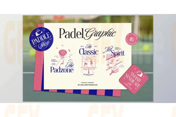 Padel Aesthetic Graphic Collection (Creative Market 291837268)