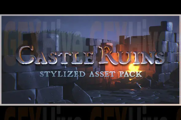 Blender Market - Stylized Castle Ruins Asset Pack