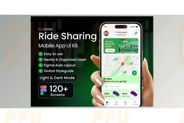 UI8 - Oxlao Ride Sharing App UI Kit