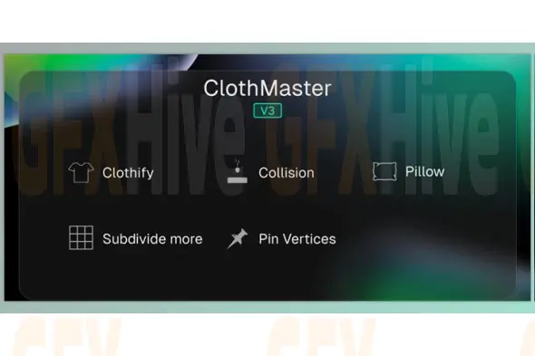 Gumroad - ClothMaster (Blender Add-on) 3