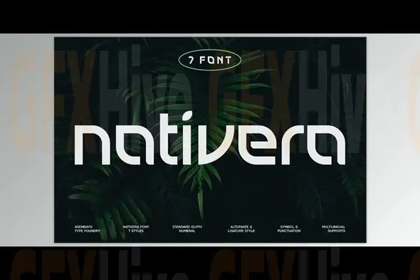 Nativera Font Family (Creative Market 291629804)