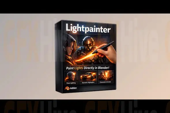 LightPainter - Blender Addon for Paint and Sculpt Light Directly v1.2.0 by Superhivemarket