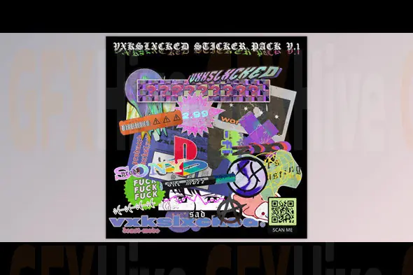 Gumroad - VXKSLXCKED STICKER PACK V.1