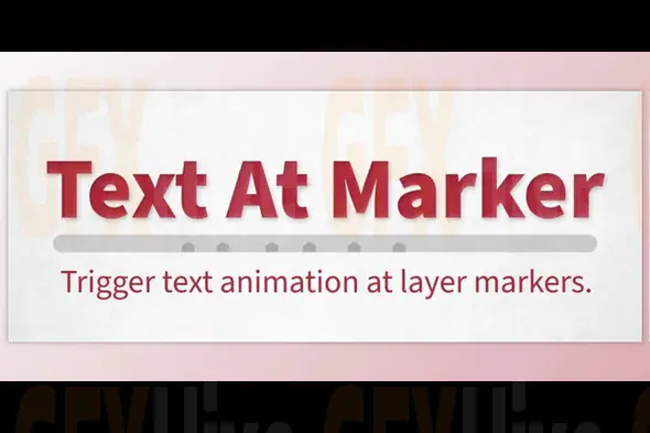 Aescripts - Text At Marker