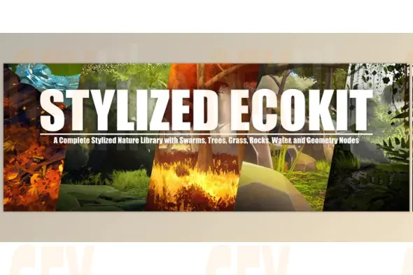 Blender - Flora Assets Stylized Nature Pack - Ecokit