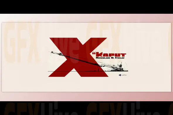 MyFonts - Kaput Caps Font Family