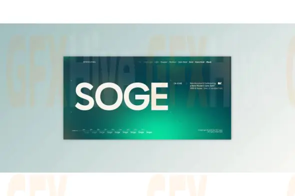 MyFonts - OV Soge Sans Serif Font Family 9xOTF